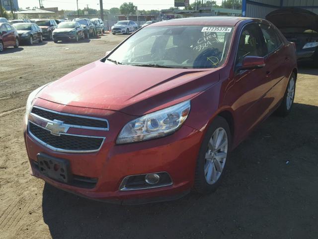 1G11G5SX9DF191498 - 2013 CHEVROLET MALIBU 3LT წითელი ფოტო 2