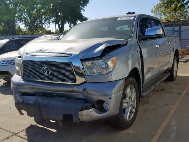 5TBEV581X7S457416 - 2007 TOYOTA TUNDRA CRE GRAY photo 2