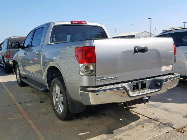 5TBEV581X7S457416 - 2007 TOYOTA TUNDRA CRE GRAY photo 3