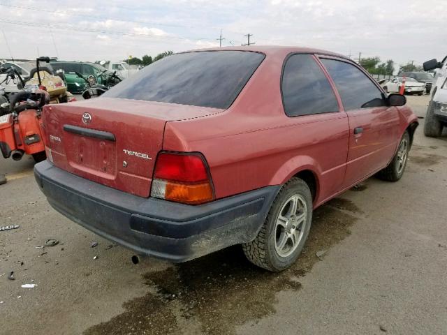 JT2AC52L2V0219042 - 1997 TOYOTA TERCEL CE BURGUNDY photo 4