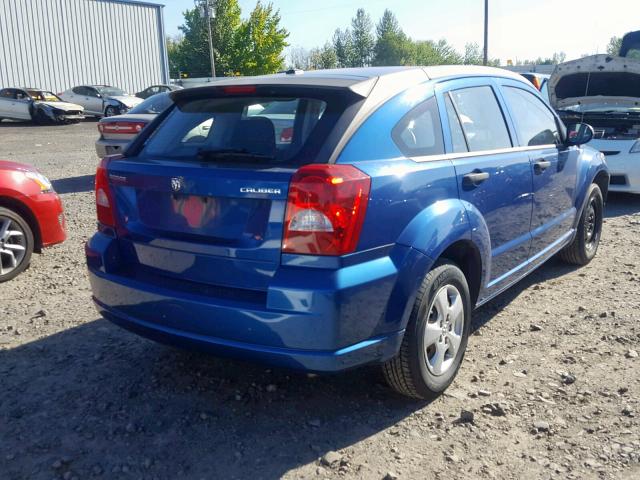 1B3CB1HA3AD587817 - 2010 DODGE CALIBER EX BLUE photo 4