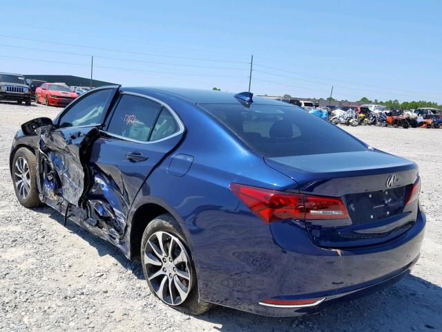 19UUB1F55GA001770 - 2016 ACURA TLX TECH BLUE photo 3