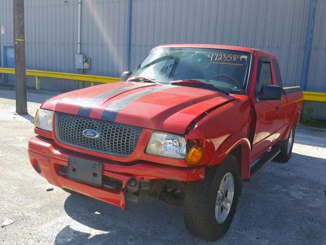 1FTZR45E72TA14911 - 2002 FORD RANGER SUP RED photo 2