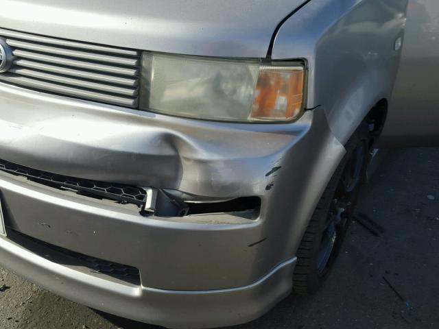 JTLKT324050198074 - 2005 TOYOTA SCION XB Сұр фото 9