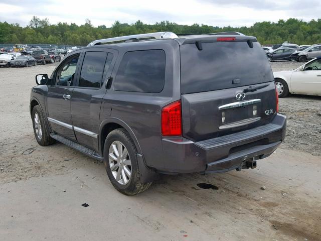 5N3ZA0NC6AN907995 - 2010 INFINITI QX56 GRAY photo 3