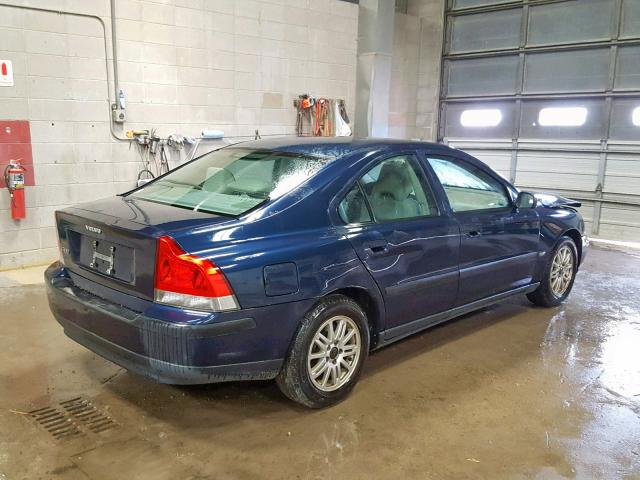 YV1RS61TX42318922 - 2004 VOLVO S60 BLUE photo 4