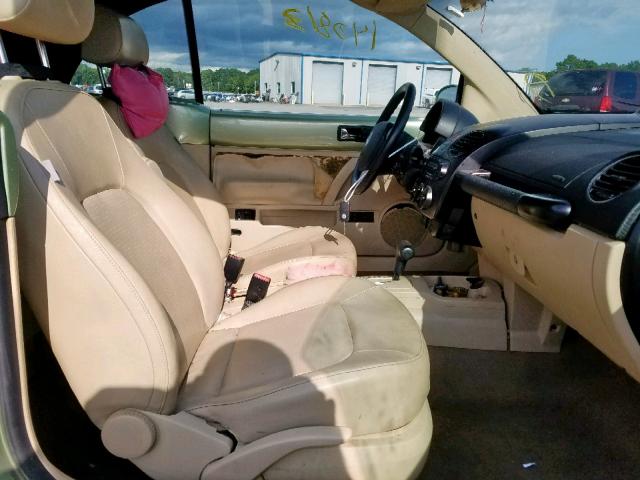 3VWRF31Y98M413763 - 2008 VOLKSWAGEN NEW BEETLE მწვანე ფოტო 5