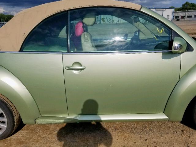 3VWRF31Y98M413763 - 2008 VOLKSWAGEN NEW BEETLE მწვანე ფოტო 9