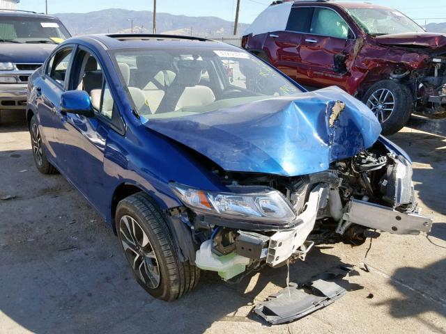 19XFB2F8XDE064279 - 2013 HONDA CIVIC EX BLUE photo 1