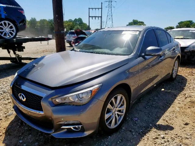 JN1BV7AR3FM417262 - 2015 INFINITI Q50 BASE GRAY photo 2