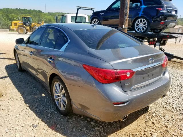 JN1BV7AR3FM417262 - 2015 INFINITI Q50 BASE GRAY photo 3