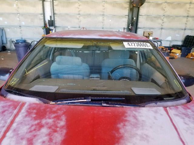 2G1WN14T4N9256539 - 1992 CHEVROLET LUMINA EUR RED photo 9