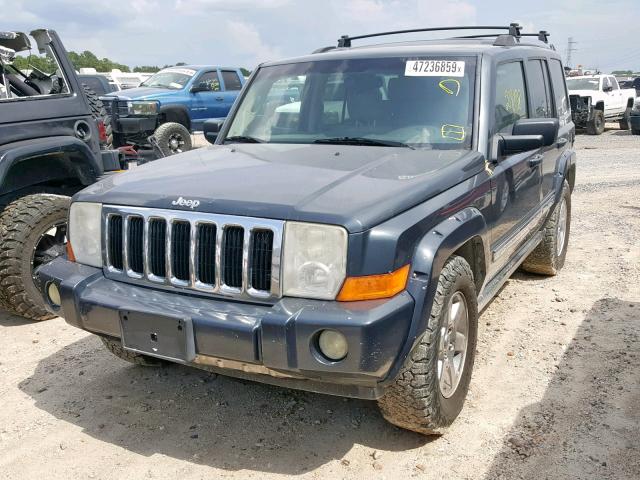 1J8HH582X7C673118 - 2007 JEEP COMMANDER BLUE photo 2