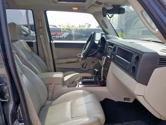 1J8HH582X7C673118 - 2007 JEEP COMMANDER BLUE photo 5