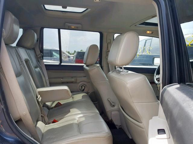 1J8HH582X7C673118 - 2007 JEEP COMMANDER BLUE photo 6