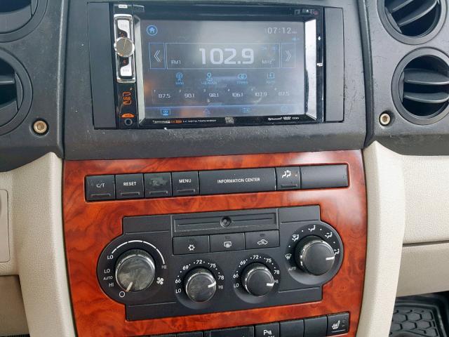 1J8HH582X7C673118 - 2007 JEEP COMMANDER BLUE photo 9