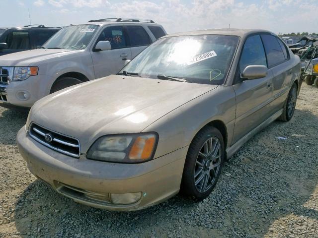 4S3BE6451Y7211309 - 2000 SUBARU LEGACY GT BEIGE photo 2