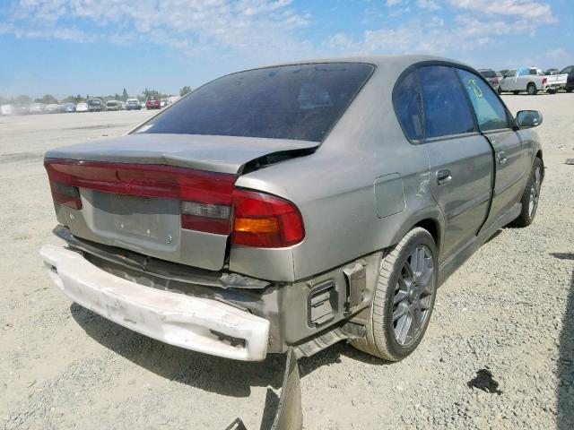 4S3BE6451Y7211309 - 2000 SUBARU LEGACY GT BEIGE photo 4