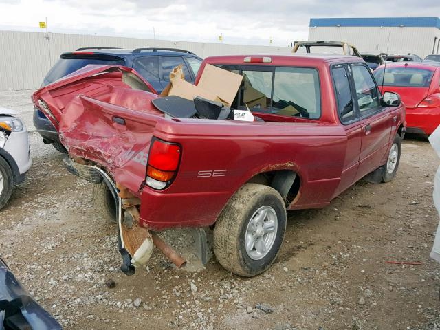 4F4CR16U8TTM09764 - 1996 MAZDA B3000 CAB RED photo 4