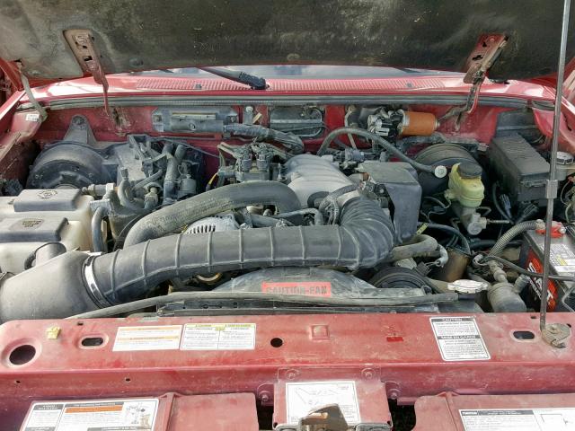 4F4CR16U8TTM09764 - 1996 MAZDA B3000 CAB RED photo 7