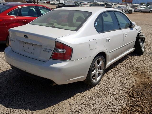 4S3BL676254212394 - 2005 SUBARU LEGACY GT WHITE photo 4