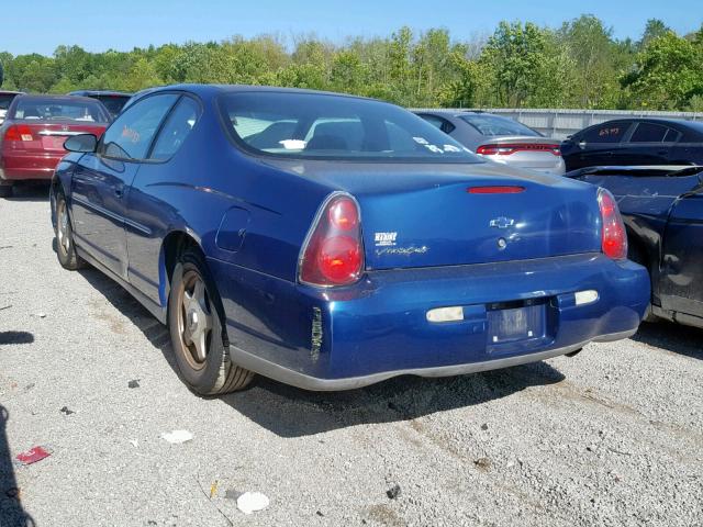 2G1WW12E439143320 - 2003 CHEVROLET MONTE CARL ლურჯი ფოტო 3