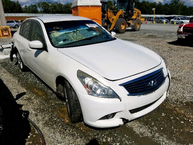 JN1DV6AP6BM604166 - 2011 INFINITI G25 BASE WHITE photo 1