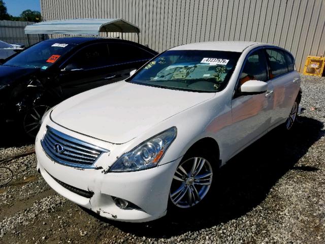 JN1DV6AP6BM604166 - 2011 INFINITI G25 BASE WHITE photo 2