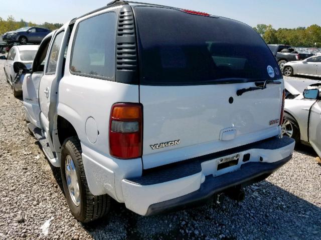 1GKEK63U33J321566 - 2003 GMC YUKON DENA WHITE photo 3