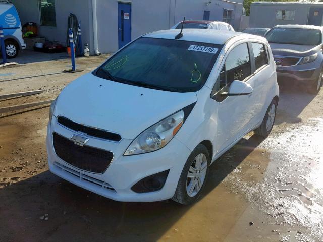 KL8CB6S98EC428970 - 2014 CHEVROLET SPARK LS WHITE photo 2