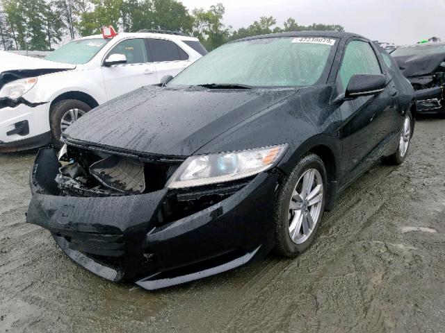 JHMZF1C44BS011471 - 2011 HONDA CR-Z BLACK photo 2