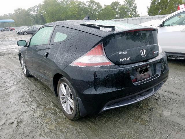 JHMZF1C44BS011471 - 2011 HONDA CR-Z BLACK photo 3