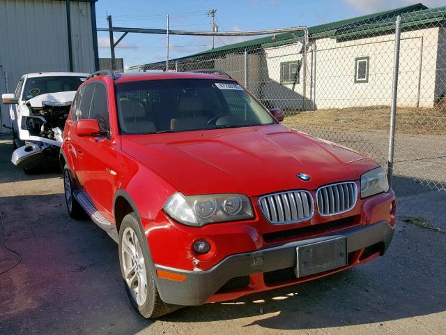 WBXPC93458WJ22812 - 2008 BMW X3 3.0SI RED photo 1