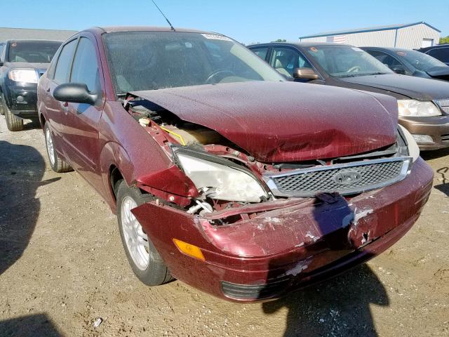 1FAFP34N37W127545 - 2007 FORD FOCUS ZX4 RED photo 1