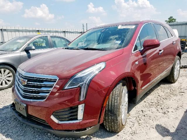 1GYKNERS3JZ190332 - 2018 CADILLAC XT5 PREMIU RED photo 2