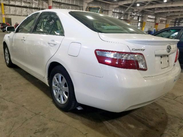 JTNBB46K393049851 - 2009 TOYOTA CAMRY HYBR WHITE photo 3