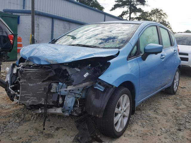 3N1CE2CP3FL449223 - 2015 NISSAN VERSA NOTE BLUE photo 2