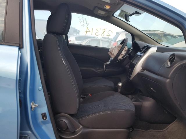 3N1CE2CP3FL449223 - 2015 NISSAN VERSA NOTE BLUE photo 5