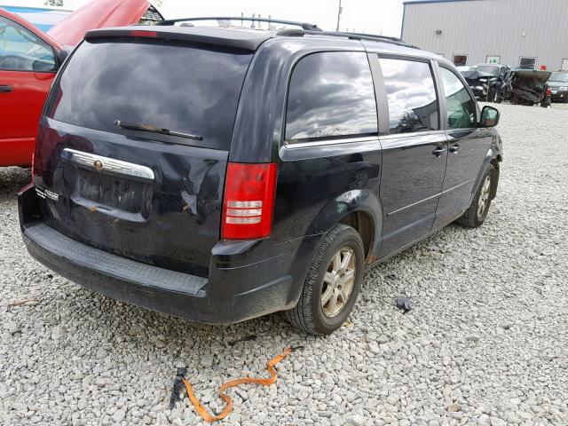 2A8HR54PX8R151435 - 2008 CHRYSLER TOWN & COU BLACK photo 4