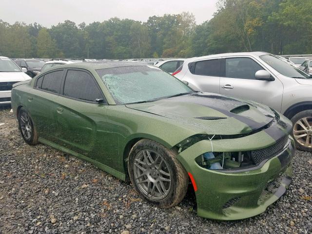 2C3CDXL98JH200243 - 2018 DODGE CHARGER SR GREEN photo 1