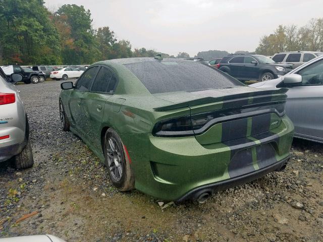 2C3CDXL98JH200243 - 2018 DODGE CHARGER SR GREEN photo 3