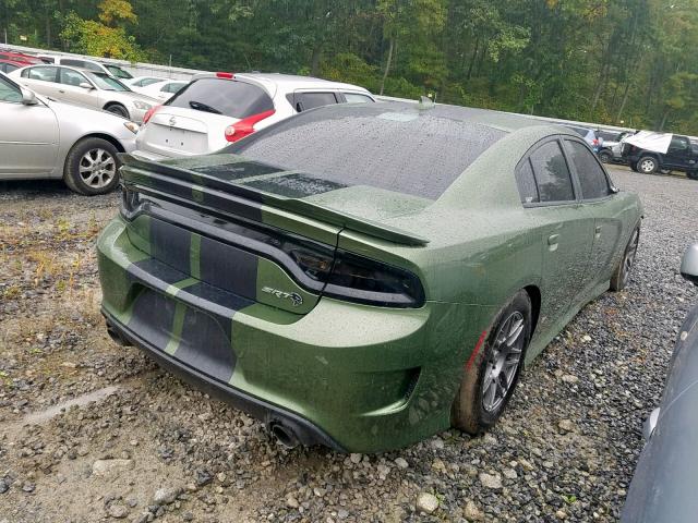 2C3CDXL98JH200243 - 2018 DODGE CHARGER SR GREEN photo 4