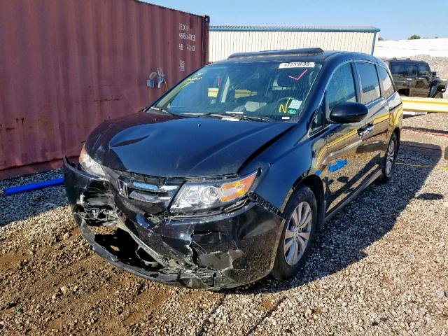 5FNRL5H66GB113421 - 2016 HONDA ODYSSEY EX BLACK photo 2