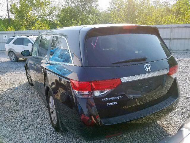 5FNRL5H66GB113421 - 2016 HONDA ODYSSEY EX BLACK photo 3