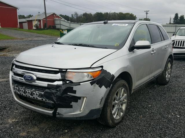 2FMDK4KC2BBB47475 - 2011 FORD EDGE LIMIT SILVER photo 2