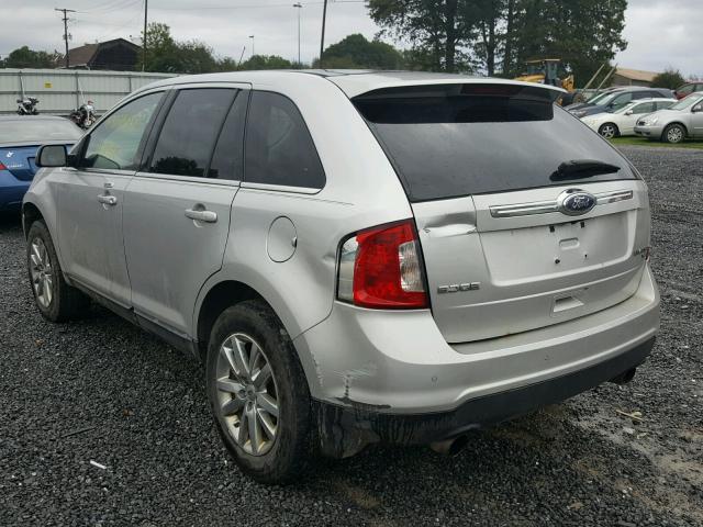 2FMDK4KC2BBB47475 - 2011 FORD EDGE LIMIT SILVER photo 3