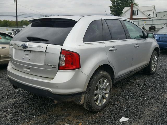 2FMDK4KC2BBB47475 - 2011 FORD EDGE LIMIT SILVER photo 4