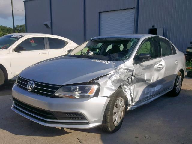 3VW2K7AJ4FM273710 - 2015 VOLKSWAGEN JETTA BASE SILVER photo 2