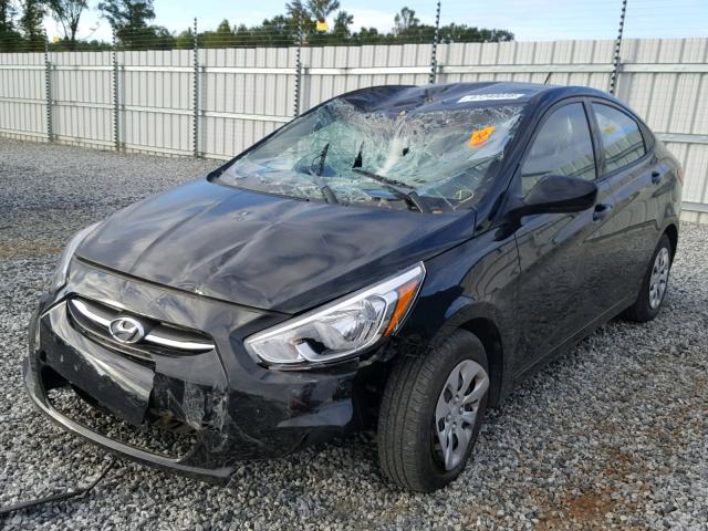 KMHCT4AE2GU949408 - 2016 HYUNDAI ACCENT SE BLACK photo 2