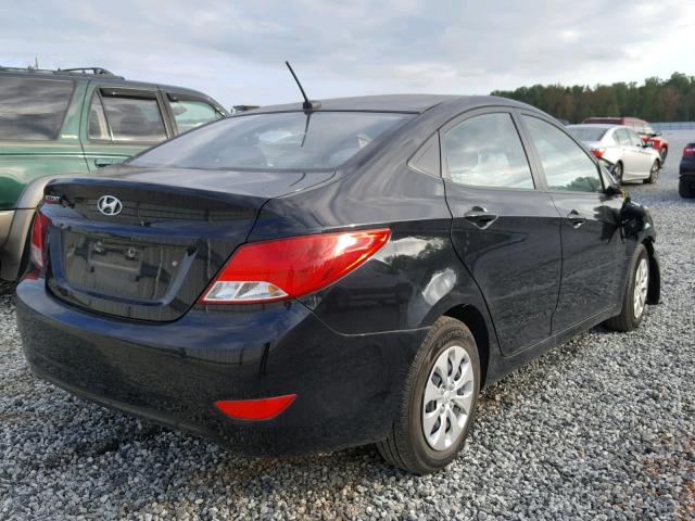 KMHCT4AE2GU949408 - 2016 HYUNDAI ACCENT SE BLACK photo 4